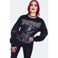 Jawbreaker - Gothic Sweatshirt - Oversized Printed Sweater - S bis XXL - für Damen - Größe XXL - schwarz