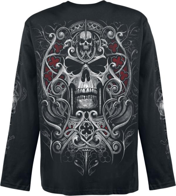 Spiral - Gothic Langarmshirt - Reaper's Door - L bis XXL - für Männer - Größe XXL - schwarz – Bild 2