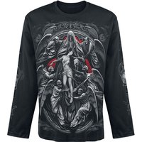 Spiral - Gothic Langarmshirt - Reaper's Door - L bis XXL - für Männer - Größe XXL - schwarz