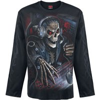 Spiral - Gaming Langarmshirt - PC Gamer - M bis XL - für Männer - Größe L - schwarz