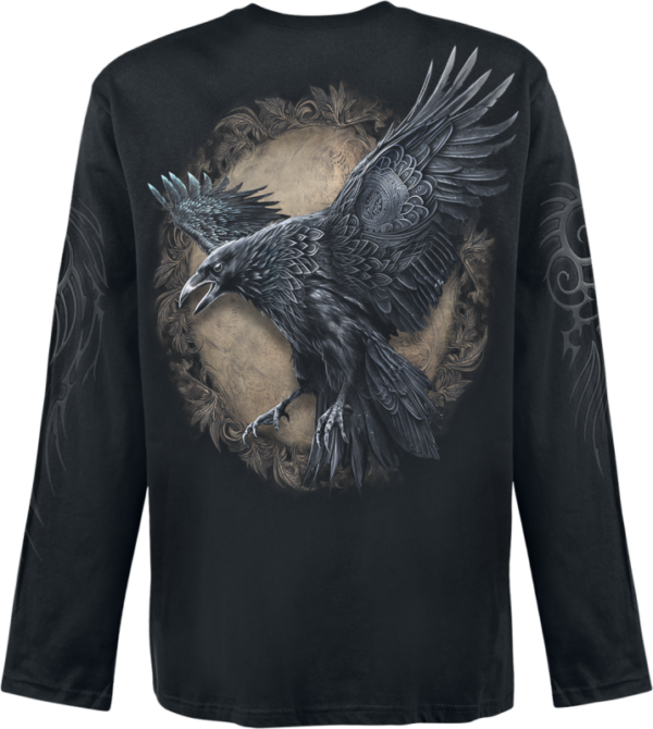 Spiral Langarmshirt - Raven Wise - M bis XXL - für Männer - Größe XXL - schwarz – Bild 2