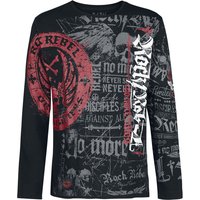 Rock Rebel by EMP - Rock Langarmshirt - Rock And Roll Dreams Come Through - M bis 3XL - für Männer - Größe XXL - schwarz