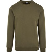 Urban Classics Sweatshirt - Basic Terry Crew - S bis 5XL - für Männer - Größe XXL - oliv