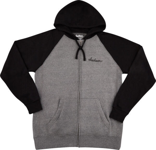 Zip Hoodie Jackson Black and Grey XL