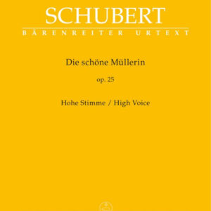 Liederzyklusnoten Die schöne Müllerin Op.25 D795