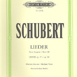 Liedersammelband Schubert Lieder 3 mittlere