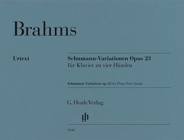 2 Klaviere zu vier Händen Schumann-Variationen Es-dur op. 23