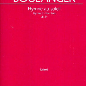 Gesamtpartitur Hymne au soleil LB24