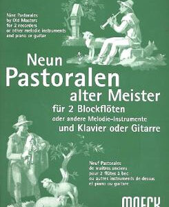 Klavierpartitur mit Stimmen 9 Pastoralen alter Meister