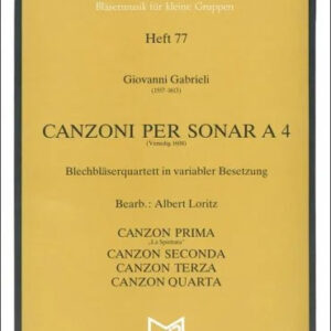 Quartett Canzoni per sonar a 4