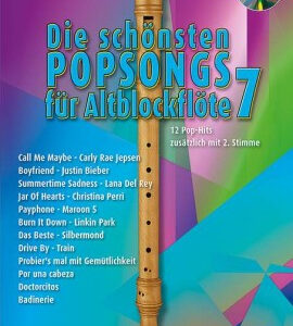 Sammelband für Altblockflöte Die schönsten Popsongs für Altblockflö...