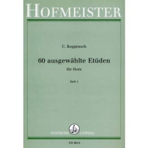 Etüden für Horn 60 ausgewählte Etüden 1