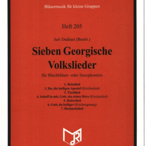 Partitur und Stimmen 7 georgische Volkslieder