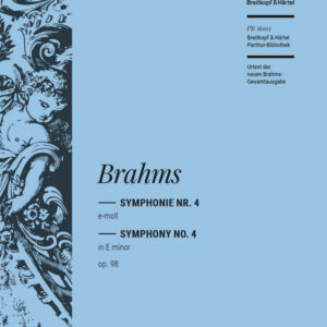 Partitur Symphonie Nr. 4 e-moll op. 98