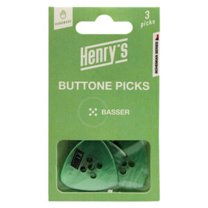 Plektrenpack Henry's Buttone Picks Basser