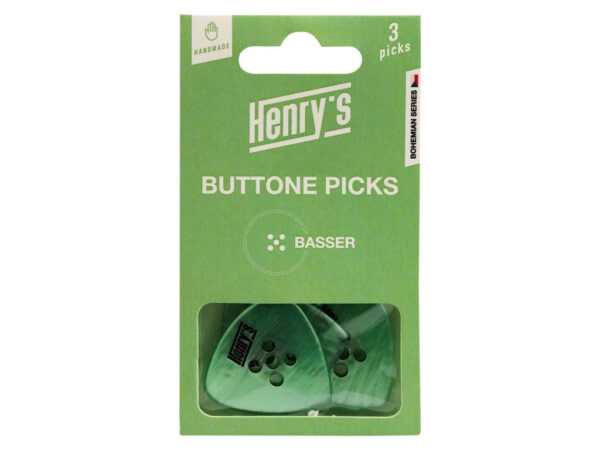 Plektrenpack Henry's Buttone Picks Basser