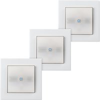 Homematic IP Smart Home 3er-Set Schaltaktor für Markenschalter mit Signalleuchte HmIP-BSL