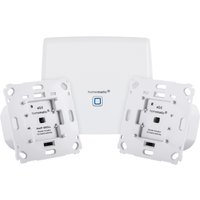 Homematic IP Set mit Smart Home Zentrale CCU3 und 2x Rollladenaktor für Markenschalter