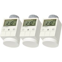 Homematic 3er-Set Funk-Heizkörperthermostat HM-CC-RT-DN für Smart Home / Hausautomation