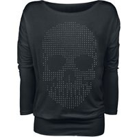 Full Volume by EMP Langarmshirt - Skull - L - für Damen - Größe L - schwarz