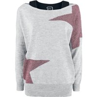 Sweatshirt für Damen  grau/schwarz "Cut Me Loose" von RED by EMP