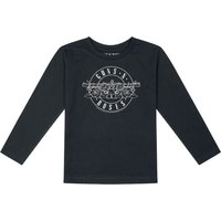 Guns N' Roses Langarmshirt für Kinder - Metal-Kids - Bullet - Outline - für Mädchen & Jungen - schwarz  - Lizenziertes Merchandise!