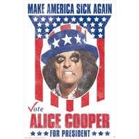 Alice Cooper - For President Maxi - Poster -  Mehrfarbig - Onesize - 170g/m²