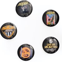 Anthrax - Among The Living Pack Of 5 - Button Set