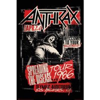 Anthrax - Spreading The Disease 1986 Maxi - Poster -  Schwarz - Onesize - 170g/m²