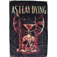 As I Lay Dying - Hourglass - Flagge -  Schwarz - Onesize - 100% Polyester