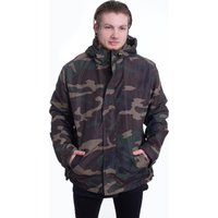 Brandit - Frontzip Woodland - Windbreaker -  Tarnfarben - Small - 100% Polyester