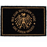 Die Toten Hosen - Bis Zum Bitteren Ende - Fußmatte -  Schwarz - Onesize - Kokosnuss-Fasern/PVC