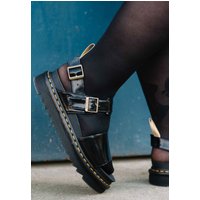 Dr. Martens - Vegan Voss Black Oxford - Girl Sandalen -  Schwarz - 37UK4 - Synthetic/Synthetic/Gummi