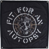 Fit For An Autopsy - Circle Skull - Flagge -  Schwarz - Onesize - 100% Polyester