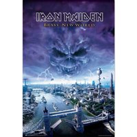 Iron Maiden - Brave New World Maxi - Poster -  Blau - Onesize - 150g/m²