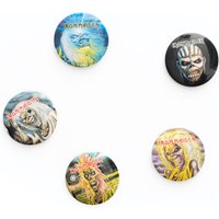 Iron Maiden - The Faces Of Eddie Pack Of 5 - Button Set