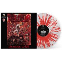 Kreator- Pleasure To Kill White w/ Red Splatter - Colored Vinyl