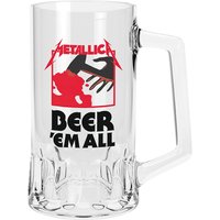 Metallica - Beer'Em All - Trinkkrug -  keine Farbe - Onesize - Glas