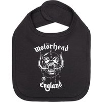 Motörhead - England Black/White - Lätzchen -  Schwarz - Onesize - 100% Bio-Baumwolle