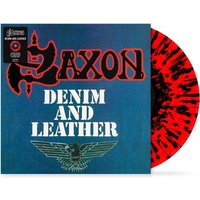 Saxon - Denim And Leather (40th Anniversary Edition) Red And Black - Splattered Vinyl