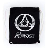 The Agonist - Symbol Logo Drawstring - Rucksack -  Schwarz - Onesize - 100% Baumwolle