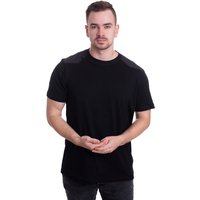 Urban Classics - Military Black - T-Shirt -  Schwarz - Small - 90% Baumwolle