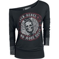 Rock Rebel by EMP - Rock Langarmshirt - Fast And Loose - S bis 3XL - für Damen - Größe XXL - schwarz