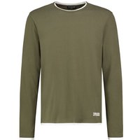 Eight2Nine Langarmshirt - Mens Shirt - S bis XXL - für Männer - Größe XXL - grün