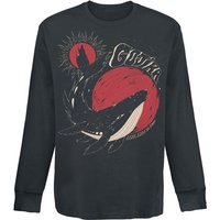 Gojira Sweatshirt - Whale Sun Moon - S bis XL - für Männer - Größe XL - schwarz  - Lizenziertes Merchandise!