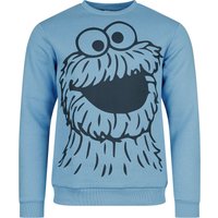 Sesamstraße Sweatshirt - Krümelmonster - S bis 3XL - für Männer - Größe XXL - blau  - EMP exklusives Merchandise!