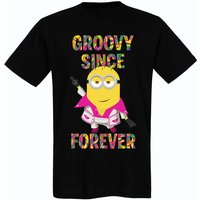 Minions Groovy Herren T-Shirt schwarz