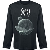 Gojira Langarmshirt - Flying Whale - S bis XL - für Männer - Größe XL - schwarz  - Lizenziertes Merchandise!