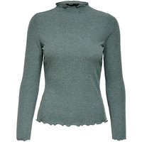 Only Langarmshirt - ONLEmma High Neck Top - S bis XL - für Damen - Größe XL - mint