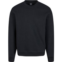 Urban Classics Sweatshirt - Fluffy Crewneck - S bis 5XL - für Männer - Größe XXL - schwarz